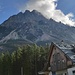 San Vito di Cadore. Au fond l'Antelao (3297m), 2ème plus haut sommet des Dolomites.