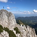 Im Aufstieg zur Svačica/Bielschitza - Blick vorbei am Gipfel auf die Kärntner Seite.
