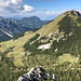 Svačica/Bielschitza - Ausblick am Gipfel, u. a. zum nordwestlich gelegenen Kosiak.