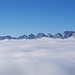 Die Churfirsten knapp über der Nebeldecke