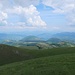 Blick in den hügeligen Umbrisch-Markesischen Apennin.