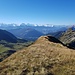 Gipfel Schafmatt - Blick auf die Berner Alpen.
