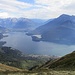 salendo verso l'Alpe Palù : panoramica sull'Alto Lago di Como