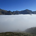 Ormai sopra le nuvole: mont Facebelle e monte Marzo.