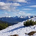 unterhalb vom Wankhaus, Blick ins verschneite Karwendel