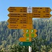 Wegweiser bei der Station Sommerau.<br /><br /><br />