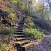 Ende des breiten Waldwegs kurz vor dem Giessen.<br /><br /><br />