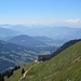 Bergstation der Hochgratbahn mit Panorama in Richtung Schweizer Berge
