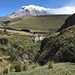 ... mit Blick hoch zum Chimborazo ...