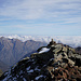 Am Gipfel: Blick zur Adula, Bernina und zum Disgrazia