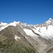 Blick zum Mittelaletschgletscher mit Aletschhorn