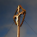 Besonntes Gipfelkreuz am Bockstein