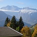 Blick von der Walau-Beiz aus - mit Bisen-Dunst und -Gewölk