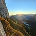 Die Sonne geht für mich über dem Mürtschenstock auf ;-)