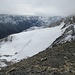 Die Aiguilles Rouges haben sich inzwischen eingenebelt; darunter Glacier Supérieur des Aiguilles Rouges