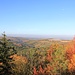 Výrov, Ausblick nach Westen<br />Der weiße Klecks ist der abnehmende Mond.