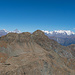 Blick nach Norden mit Matterhorn, Mont Avic und Monte Rosa