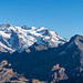 Im Detail: Monte Rosa mit Dufourspitze, Zumsteinspitze, Signalkuppe, Parrotspitze, Vincentpyramide, Punta Giordani