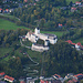 Tiefblick zum Schloss Hohenaschau