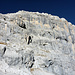 Sulzfluh, Östliche Südwand, durch welche der Klettersteig führt