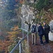 Felsenweg auf der steilen Nordseite des Bürgenstocks