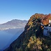 Blick von der Piazza des Resorts zur Rigi