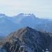 Zoomaufnahme zum Mont Gelé; dahinter Dents du Midi