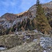 A sinistra il poggio dove si trova la Croce della Garansla visto dall'Alpe Granarioli