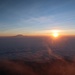 Bereits am Gipfel, die Sonne geht auf