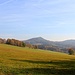 Blick zum Popovičský vrch (Poppenberg), rechtselbisches Böhmisches Mittelgebirge