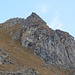 Berg über der Hütte