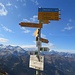 Gute Beschilderung am Col Termin