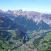 Blick ins Montafoner Tal von der Bergstation Sennigrat