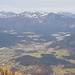 Nochmal der Fernblick Richtung Chiemgauer Alpen