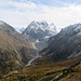 Schöne Herbstfarben über dem Val d´Arolla