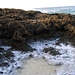 Cala Greca,  acqua depositata  sulle rocce che, durante il giorno prende forma la metamorfosi e si trasforma in puro sale naturale.