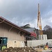 der Neubau des Bergrestaurants Roggen ist bereits weit fortgeschritten - Ostern 2022 findet die Eröffnung statt