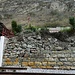 Hochblick vom Bahnhof zur Teufelsnase (Nariz del Diablo) - mit oben durchführender Bahnstrecke