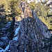 Die Überschreitung des kleinen Kopfes stellt die Schlüsselstelle der heutigen Tour dar 
