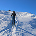 Prodkamm (2006,1m) - dem Gipfel entgegen!<br /><br />Der Einheimische war der einzige Skitourengänger den ich antraf. Auch sonst war ausser einer Schneeschuhläuferin, welche während der Abfahrt traf, trotz des Prachtwetters niemand unterwegs.