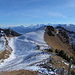 Blick vom Wildenstein zu den beiden Stockeflue-Gipfeln