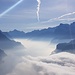 Tiefliegender Nebel verdeckt den Vierwaldstättersee