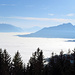 herrliche Aussicht übers Reintaler Nebelmeer 