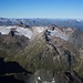 Gipfelaussicht von der Küchlspitze (3147m) nach Südwesten über das hintere Fasultal zu den Gipfel vom Fasulgletscher: Vertinesberg (2855m), Fasulzwillinge (2880m) und Vollandspitze (2929m).<br /><br />Links am Horizont sind Gross Litzner (3109m) und Gross Seehorn (3122m).