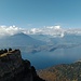 Am Niederhorn angekommen bietet sich erstmals das tolle Panorama Richtung Thunsee und Niesen