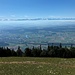 auch heute wieder ein fantastischer Blick übers Mittelland zu den Alpen