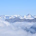 zoomata verso l'Aletschhorn e le montagne svizzere