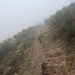 Am alten Militärweg geht es hinunter in Richtung Alpe Colle.