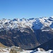 Blick zum Bergkamm zwischen Val d`Anniviers und Turtmanntal und zu den Barrhörnern