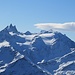 Blick zu den Aiguilles Rouges d`Arolla und kürzlich bestiegenen Gipfeln.